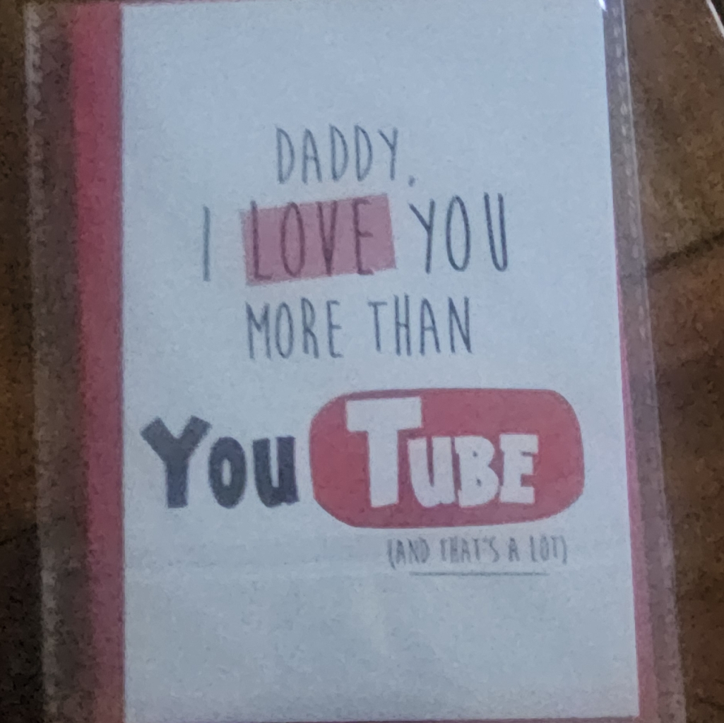 Unique Fathers Day Card